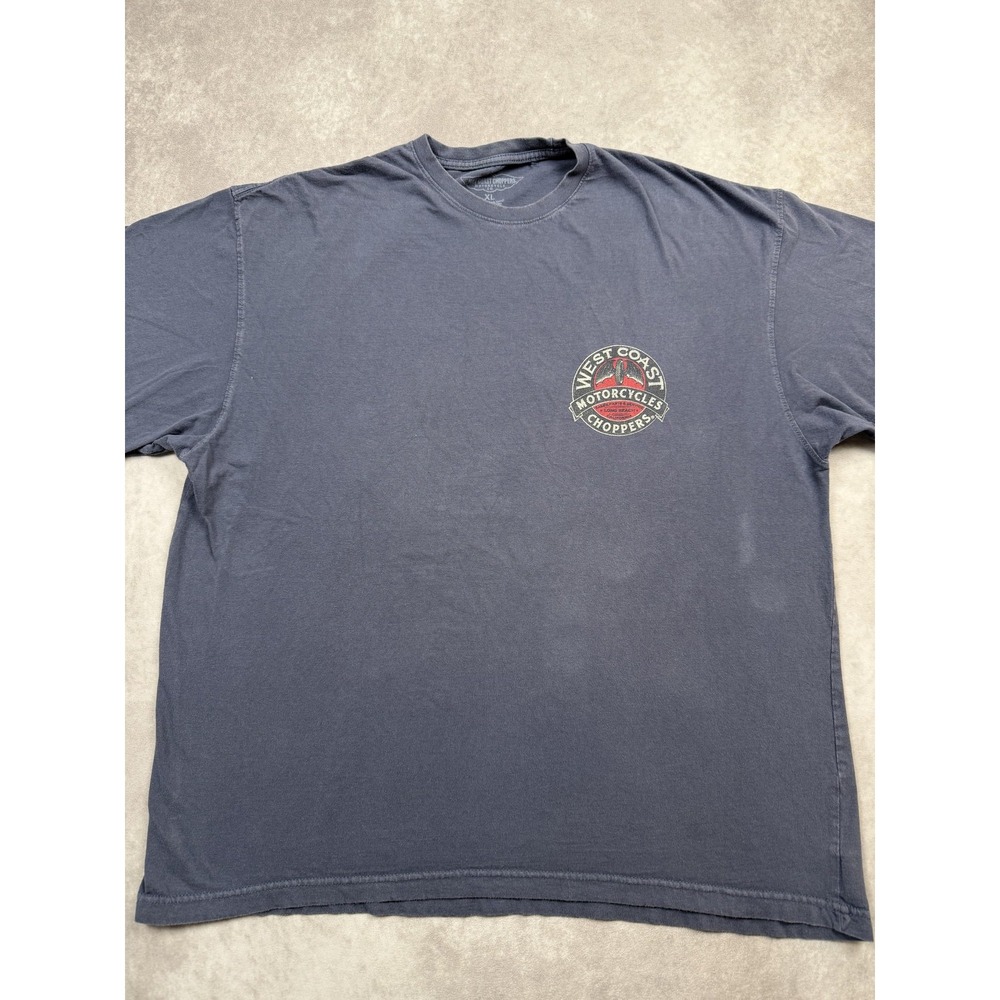 West‎ Coast Choppers Shirt Mens XL Gray Motorcycle Graphic Long Beach California